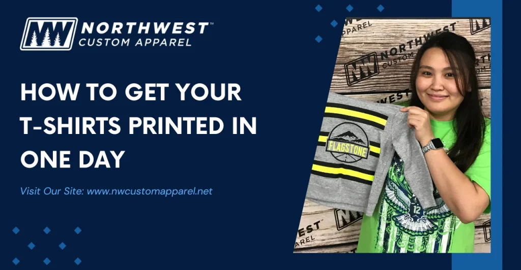 t-shirts printed in one day