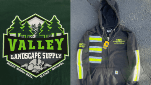 Screen Print and Safety Hoodie made by Carhartt