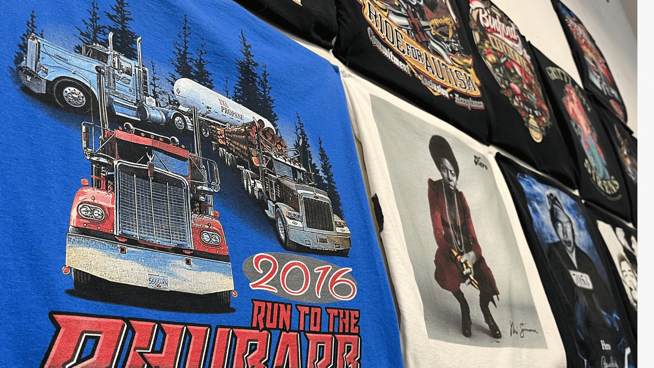 collage of the best t-shirt colors