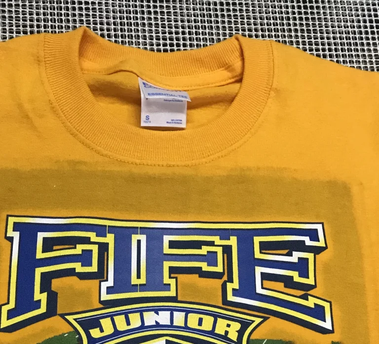 Pre-treat stain on a T-shirt