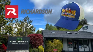 Custom embroidered Richardson 112 trucker hat from NW Custom Apparel