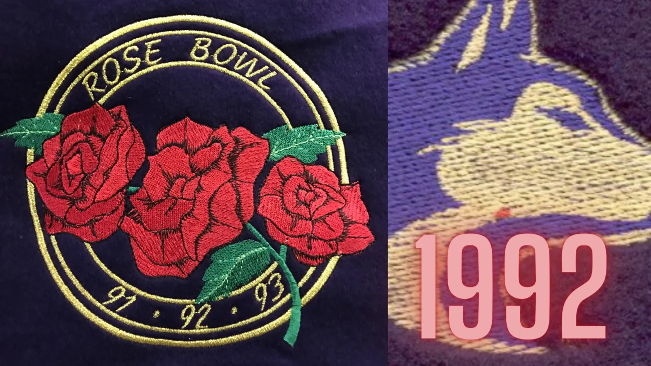 Rose Bowl Official Jersey Patch 1991
