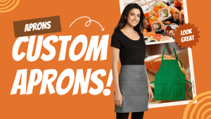 commercial kitchen aprons with logo