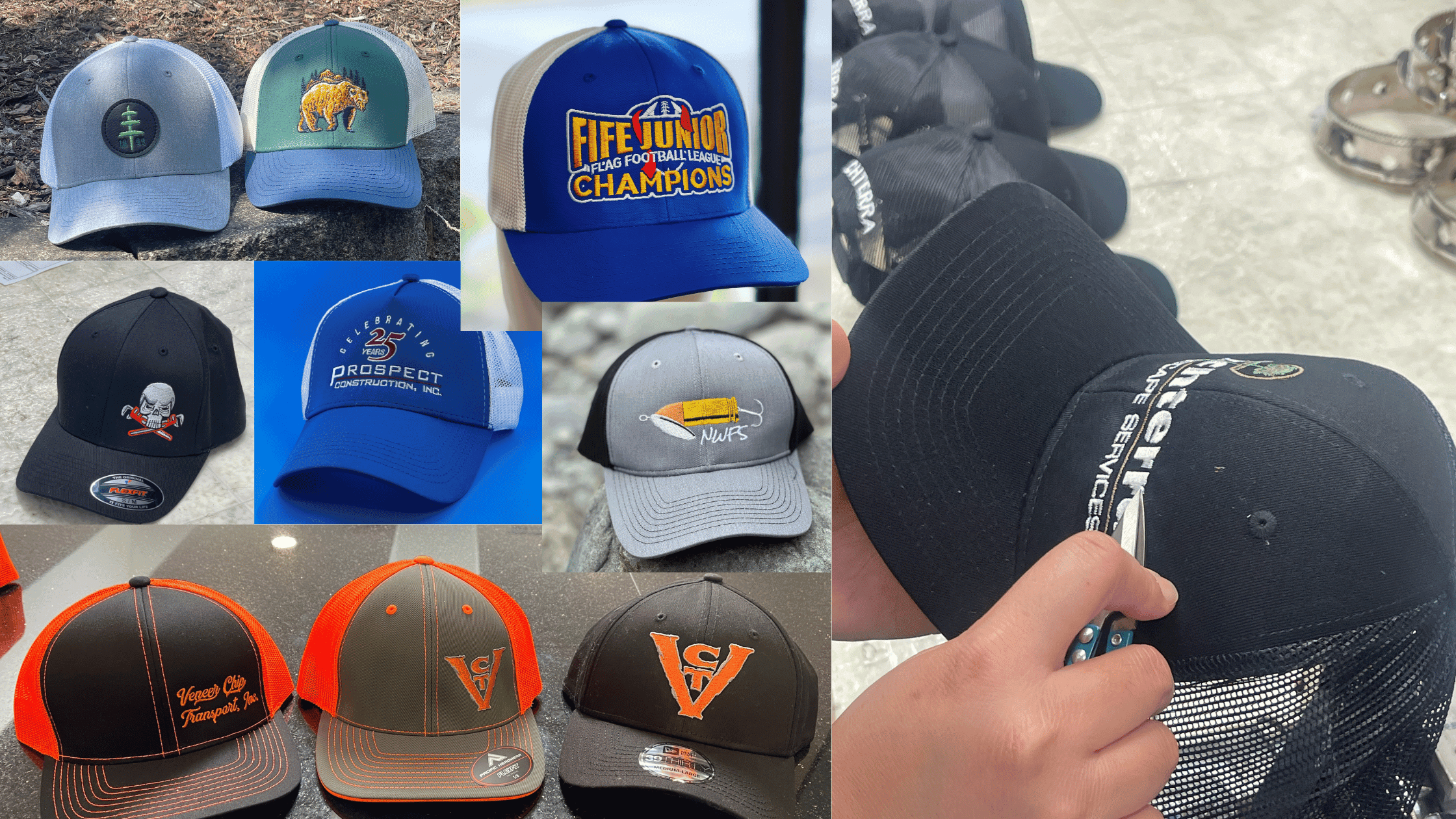 Collage of Caps