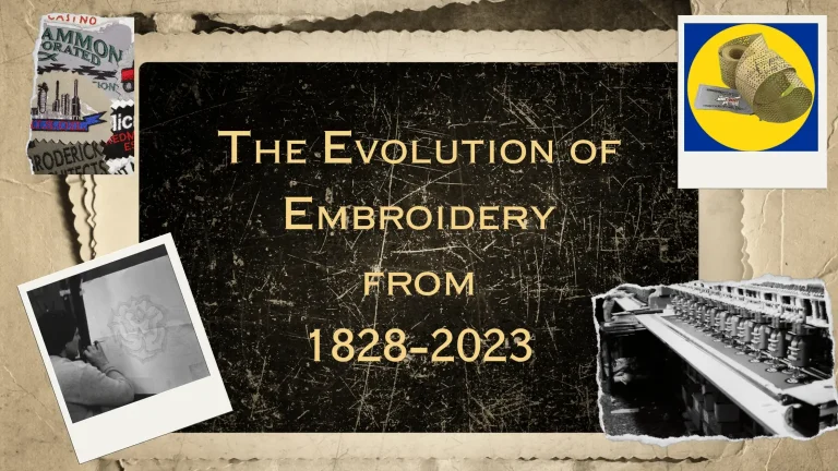 Embroidery evolution from 1828 to 2023