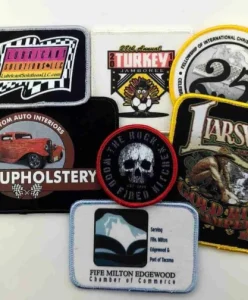 Custom embroidered patch production process